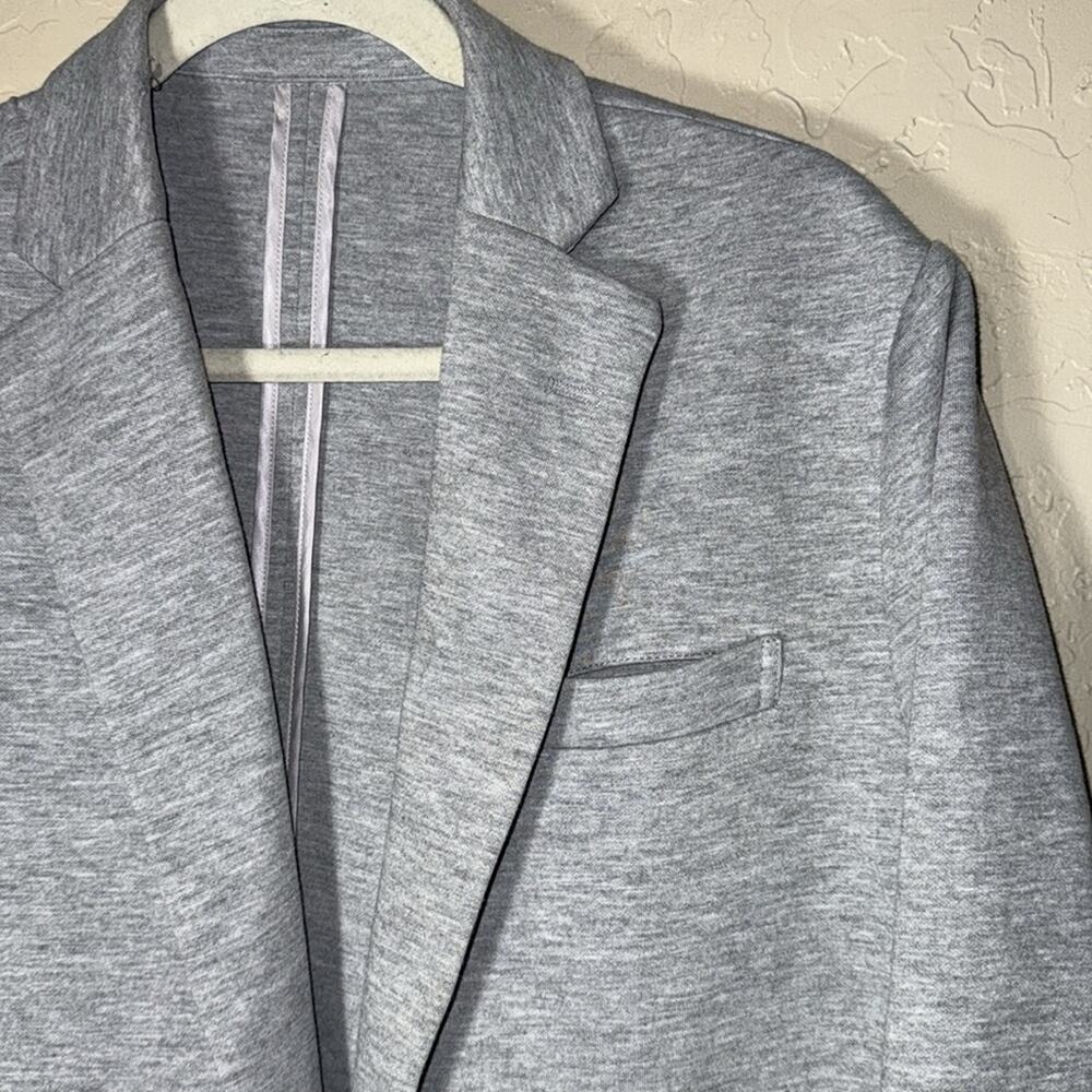 Dapper Boi Heather Grey Single Button Blazer Size… - image 3